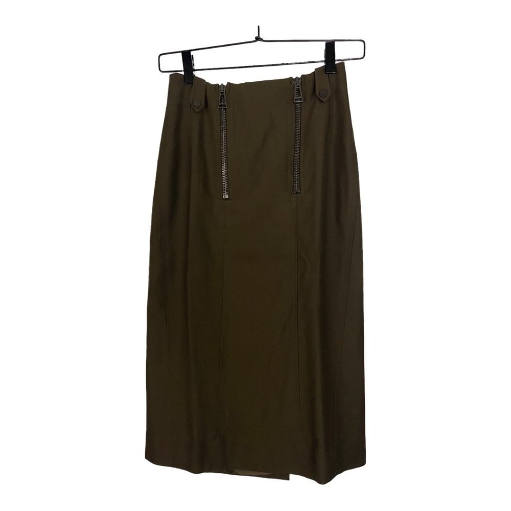 Belstaff Olive / Brown Pencil Skirt Size 38